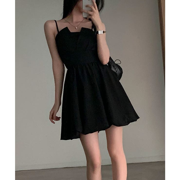 バックリボンバルーンキャミワンピース ワンピース バルーンスカート | kirakiraShop  | 詳細画像13 