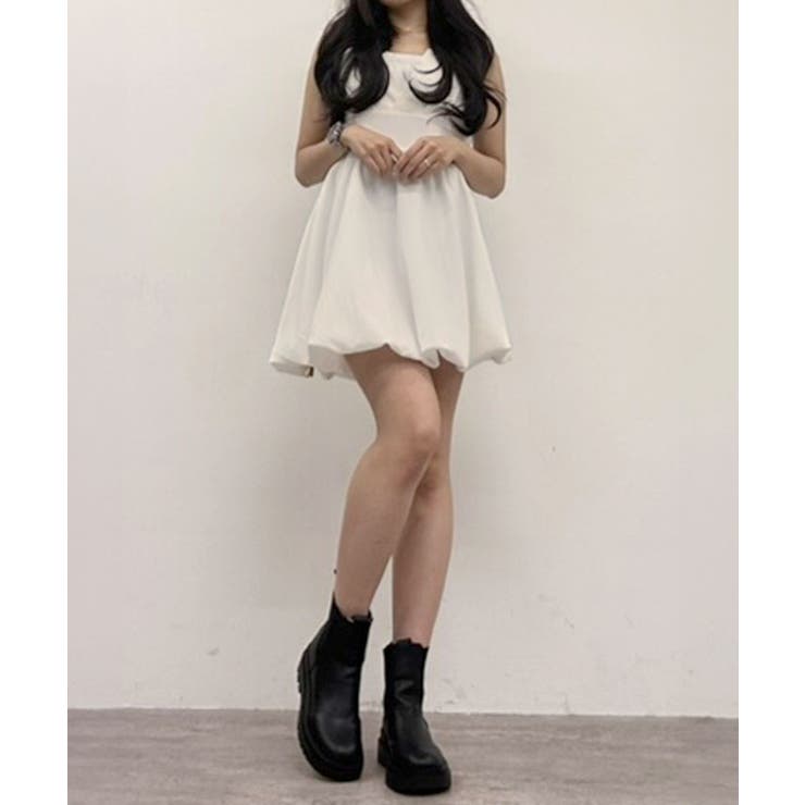 バックリボンバルーンキャミワンピース ワンピース バルーンスカート | kirakiraShop  | 詳細画像26 