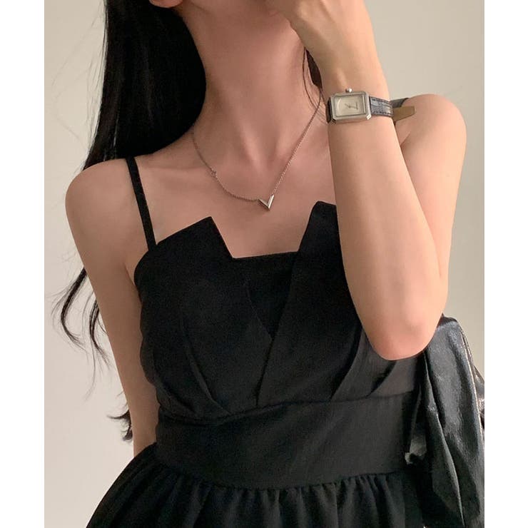 バックリボンバルーンキャミワンピース ワンピース バルーンスカート | kirakiraShop  | 詳細画像7 