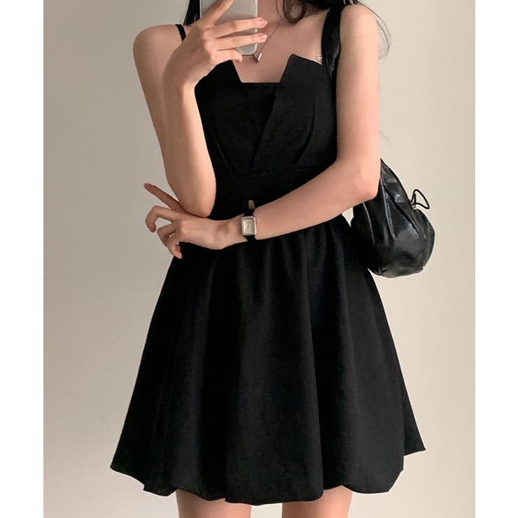 バックリボンバルーンキャミワンピース ワンピース バルーンスカート | kirakiraShop  | 詳細画像8 