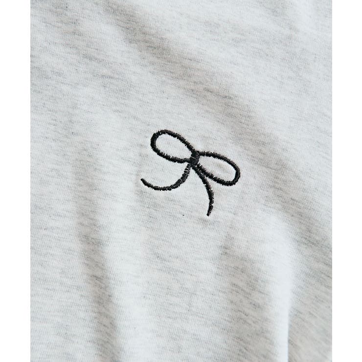 リボン刺繍ラウンドネックトップス トップス カットソー | kirakiraShop  | 詳細画像54 