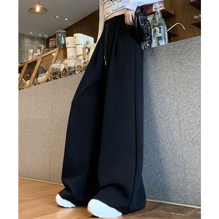微起毛スウェットワイドパンツ ボトムス ワークパンツ | kirakiraShop  | 詳細画像5 