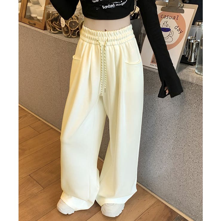 微起毛スウェットワイドパンツ ボトムス ワークパンツ | kirakiraShop  | 詳細画像14 