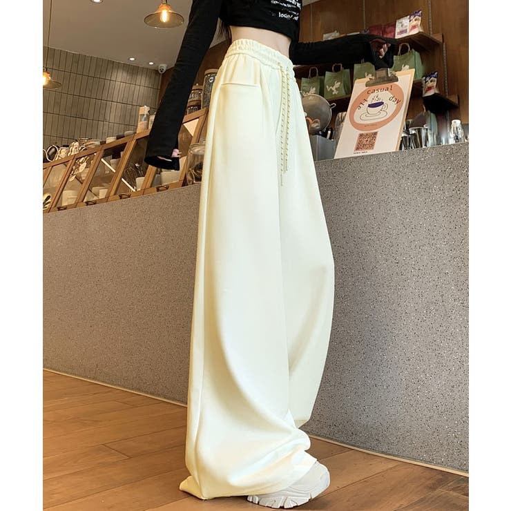 微起毛スウェットワイドパンツ ボトムス ワークパンツ | kirakiraShop  | 詳細画像16 