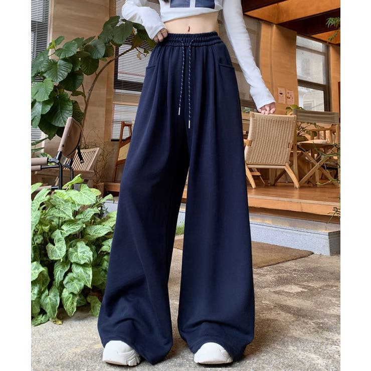 微起毛スウェットワイドパンツ ボトムス ワークパンツ | kirakiraShop  | 詳細画像35 