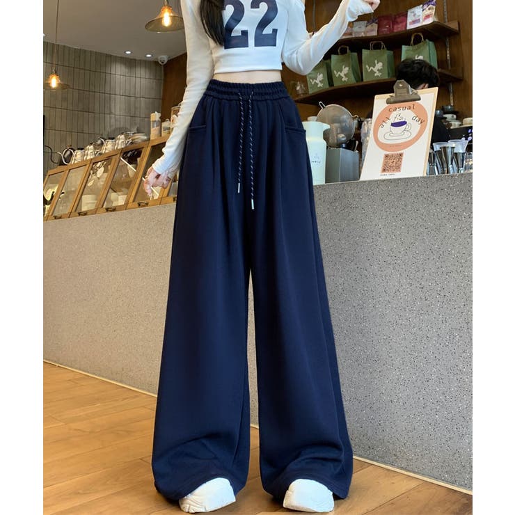 微起毛スウェットワイドパンツ ボトムス ワークパンツ | kirakiraShop  | 詳細画像37 