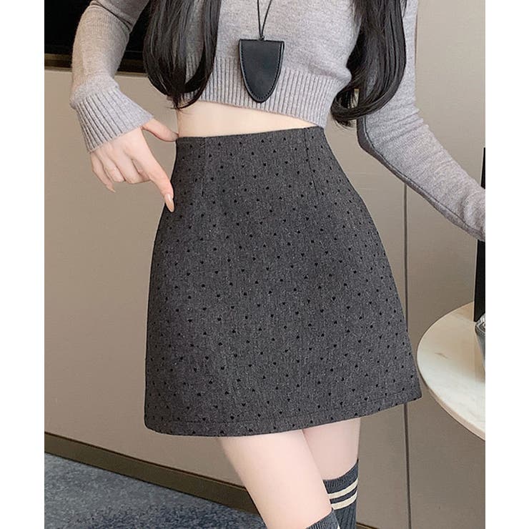 ハートドット柄ミニスカート 3サイズ ミニスカート | kirakiraShop  | 詳細画像2 