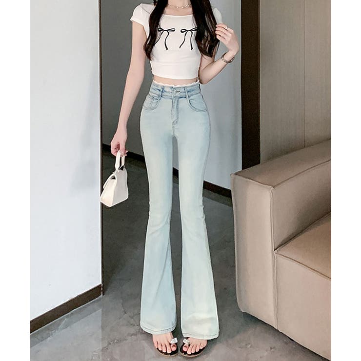 レース付きストレッチデニム 3サイズ ボトムス | kirakiraShop  | 詳細画像11 