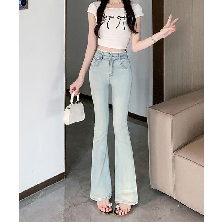 レース付きストレッチデニム 3サイズ ボトムス | kirakiraShop  | 詳細画像10 