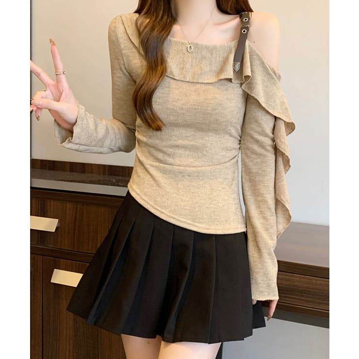 楽天市場】クーポン利用で10%OFF☆ オフショルダー 長袖 シャツ