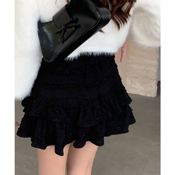 レースティアードミニスカート ミニスカート フリルスカート | kirakiraShop  | 詳細画像12 