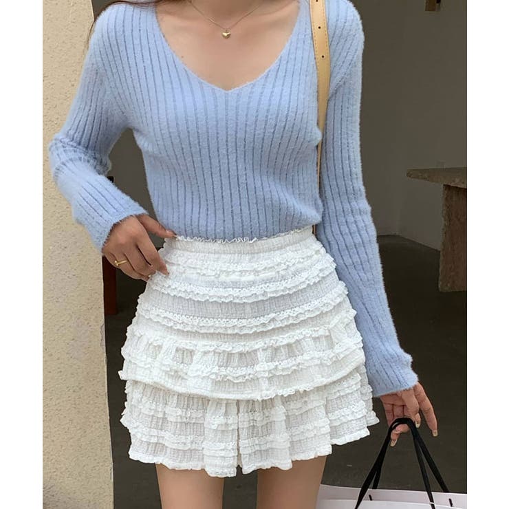 レースティアードミニスカート ミニスカート フリルスカート | kirakiraShop  | 詳細画像23 