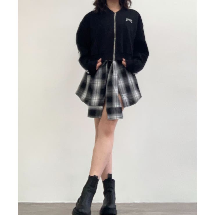 リボン刺繍トラックジャケット トップス アウター | kirakiraShop  | 詳細画像8 