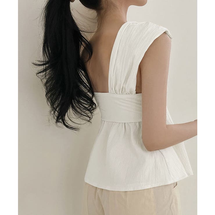 アシンメトリーツイストキャミビスチェ トップス キャミソール | kirakiraShop  | 詳細画像11 