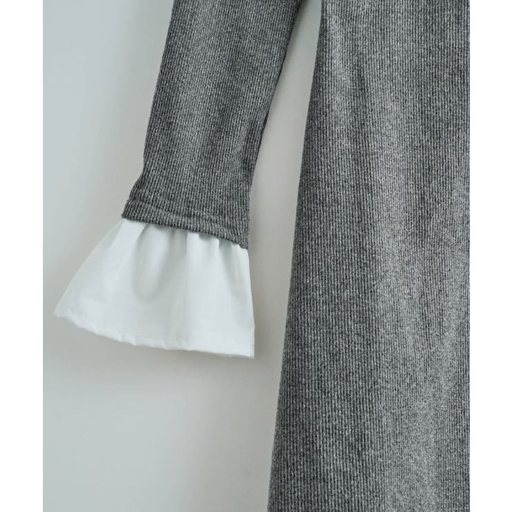 レイヤード風タイトミニワンピース ワンピース 長袖 | kirakiraShop  | 詳細画像28 