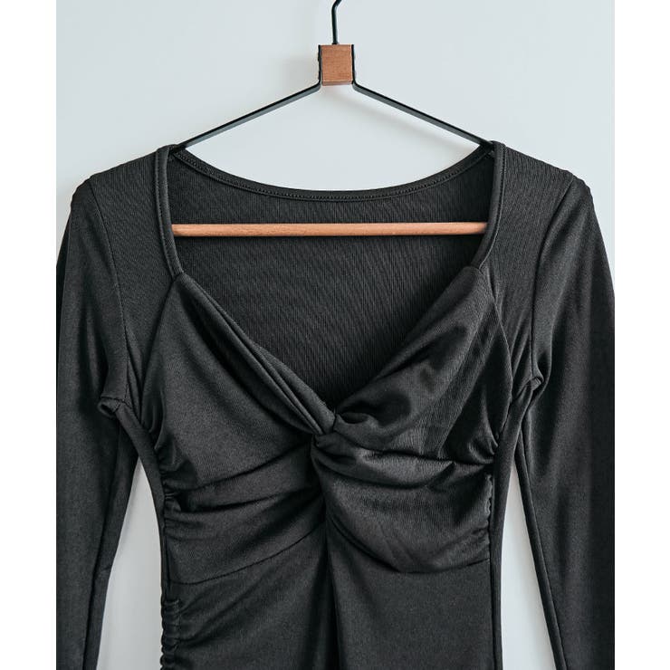 サイドドローストリングワンピース ロングワンピース マキシワンピ | kirakiraShop  | 詳細画像17 