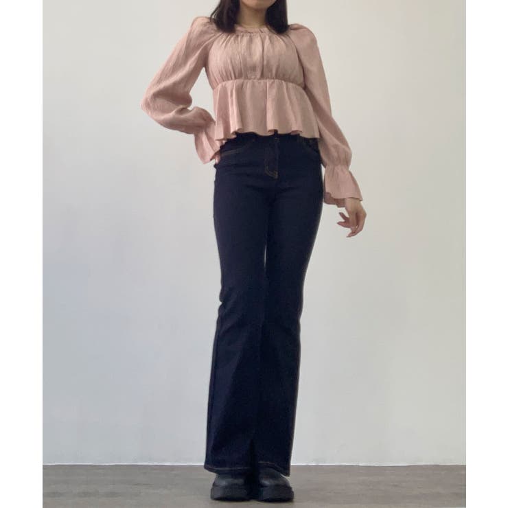 オフショルダーシャーリングトップス トップス カットソー | kirakiraShop  | 詳細画像22 