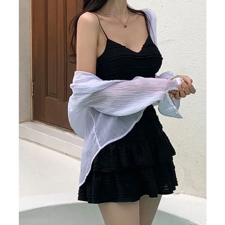 レースフリルキャミ&ミニスカートセットアップ セットアップ トップス | kirakiraShop  | 詳細画像5 