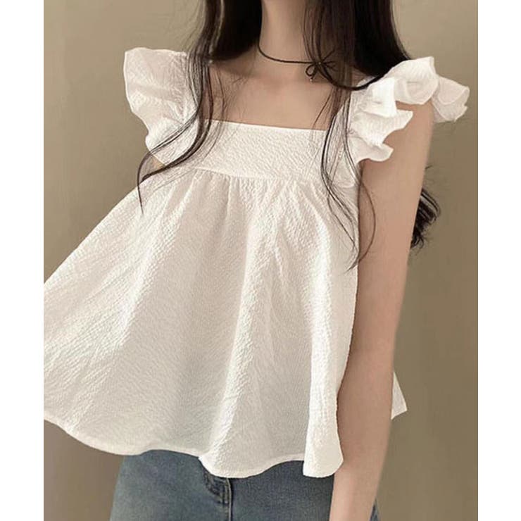 美品　セブンテン　バックリボンフリルトップス(ミント) ノースリーブ 美品 セブンテン バックリボンフリルトップス(ミント