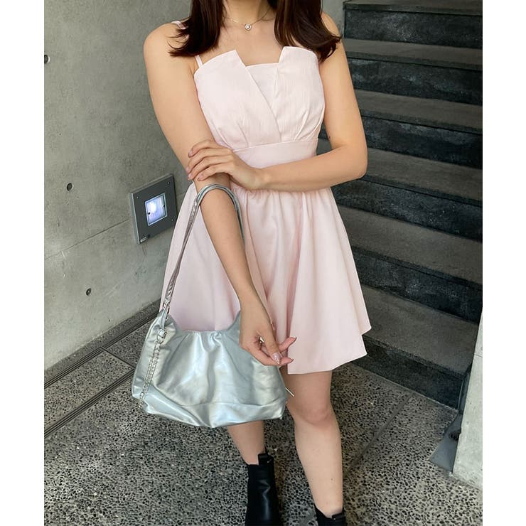 バックリボンバルーンキャミワンピース ワンピース バルーンスカート | kirakiraShop  | 詳細画像14 