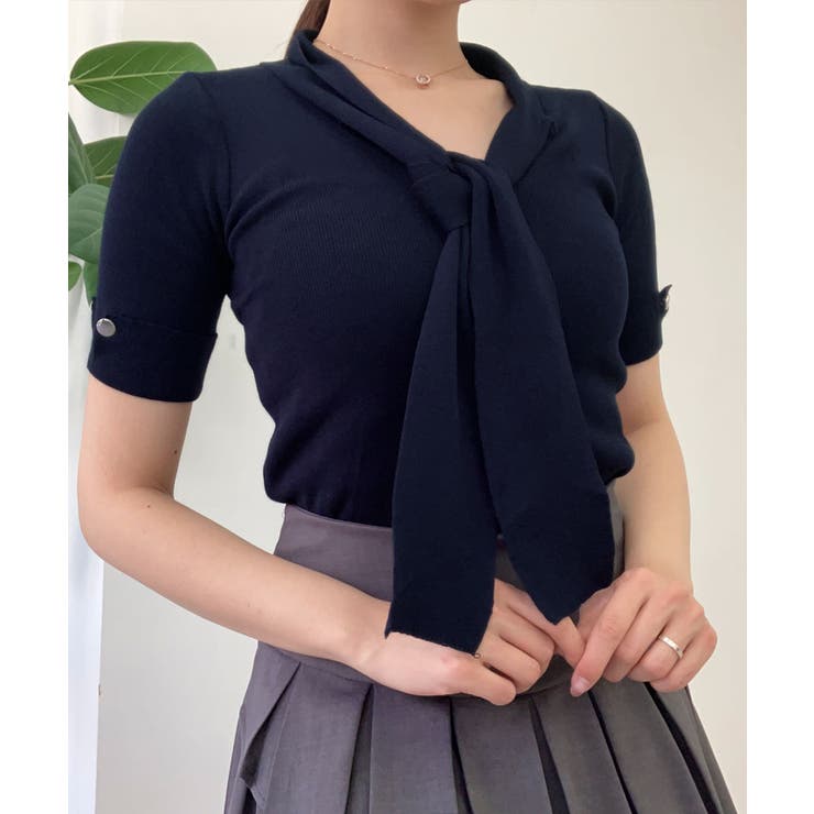 商品画像：INDIVI｜シャギージャカードトップス | Rakuten Fashion(楽天 4