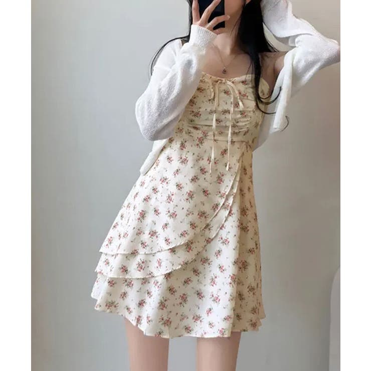 小花柄ミニキャミワンピース ワンピース 花柄 | kirakiraShop  | 詳細画像3 