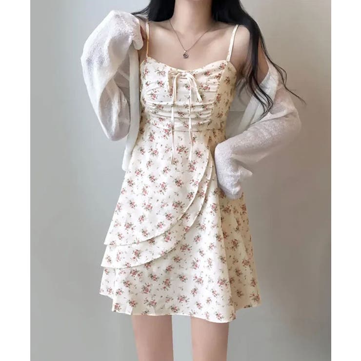 小花柄ミニキャミワンピース ワンピース 花柄 | kirakiraShop  | 詳細画像5 