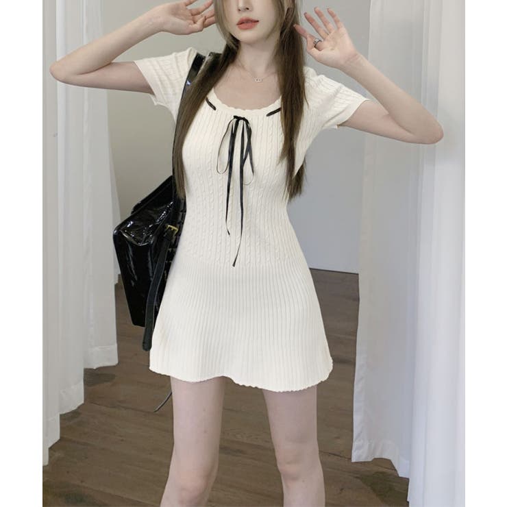 【 激レア 】 DAISY LOVERS / かぎ編み ニットワンピース y2k gossip!ロサンゼルス ワンピース Y2K 「春夏新作」 レース
