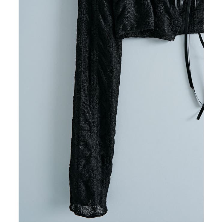 フラワーレースリボンカーディガン トップス カーディガン | kirakiraShop  | 詳細画像16 