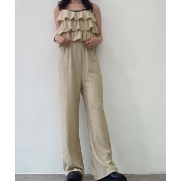 楊柳ティアードキャミ＆イージーパンツセットアップ セットアップ トップス | kirakiraShop  | 詳細画像26 