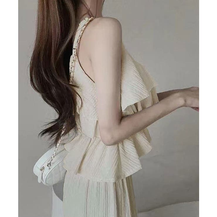 楊柳ティアードキャミ＆イージーパンツセットアップ セットアップ トップス | kirakiraShop  | 詳細画像4 