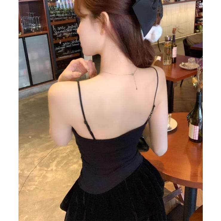 カップ付きレースキャミソール トップス キャミソール | kirakiraShop  | 詳細画像2 