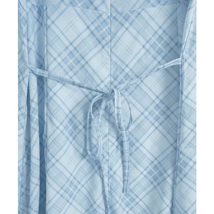 チェック柄パフスリーブミニワンピース ワンピース ミニスカート | kirakiraShop  | 詳細画像26 