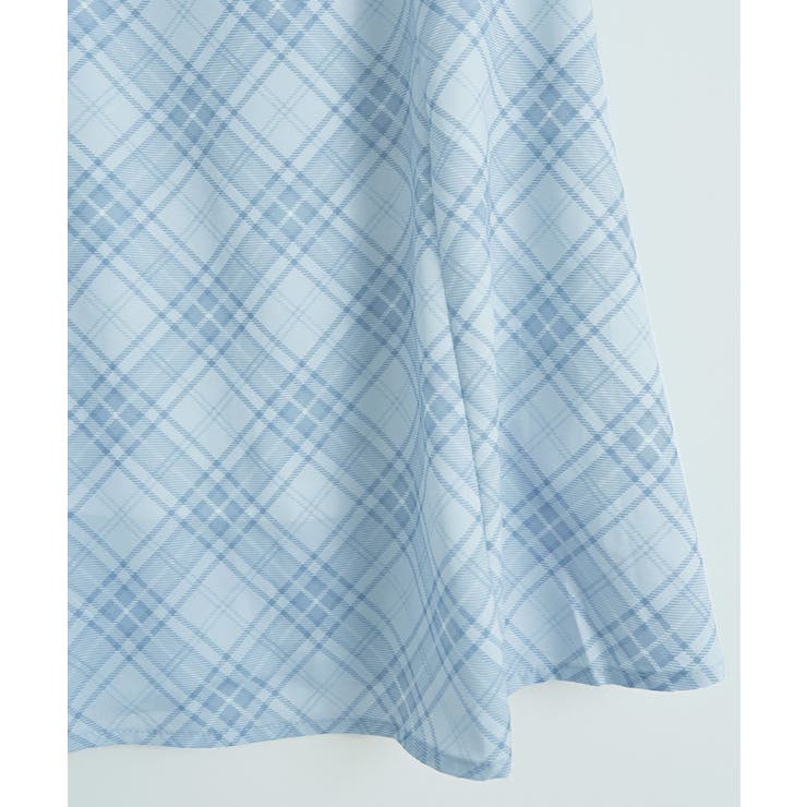 チェック柄パフスリーブミニワンピース ワンピース ミニスカート | kirakiraShop  | 詳細画像27 