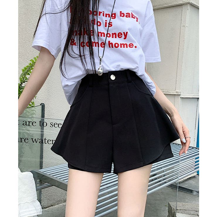 HIAND フレアーショートパンツ　F HIAND フレアーショートパンツ F 人気の春夏 HIAND フレアー