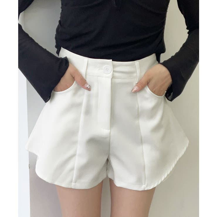 coco 中古 ロックデュード ROCK・DUDE レディース ショートパンツ 1(S) 白 ホワイト フレアキュロット coco 中古 ロックデュード ROCK・DUDE レディース ショート