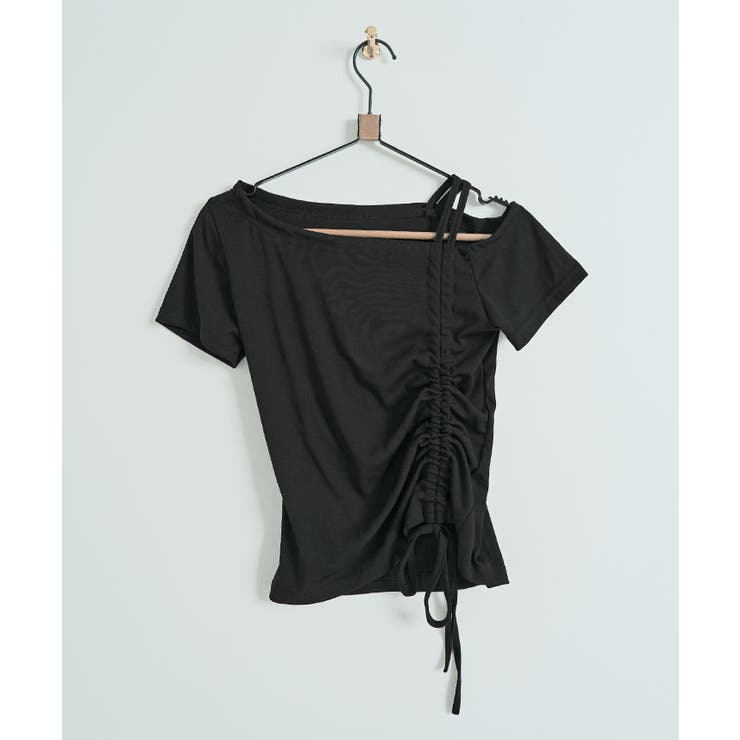 Kijun/キジュン Shirring One Shoulder Top ワンショルダー