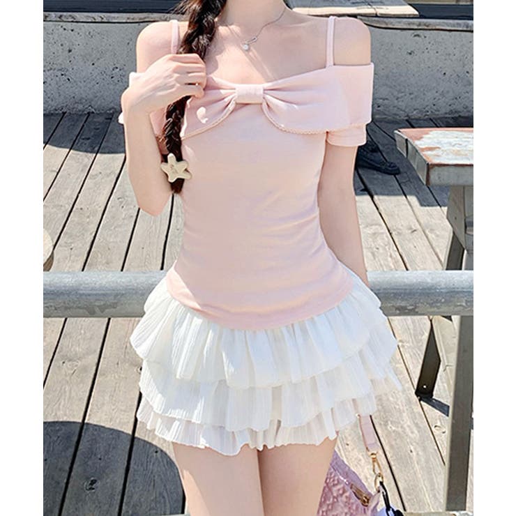 カジュアル オフショルダー 半袖 裾ラインフリル カットソー 楽天市場】【再入荷/48%OFF 3,480→1,800円/NEW ARRIVAL】T