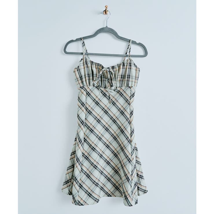 チェック柄リボンキャミワンピース ワンピース チェック柄 | kirakiraShop  | 詳細画像53 