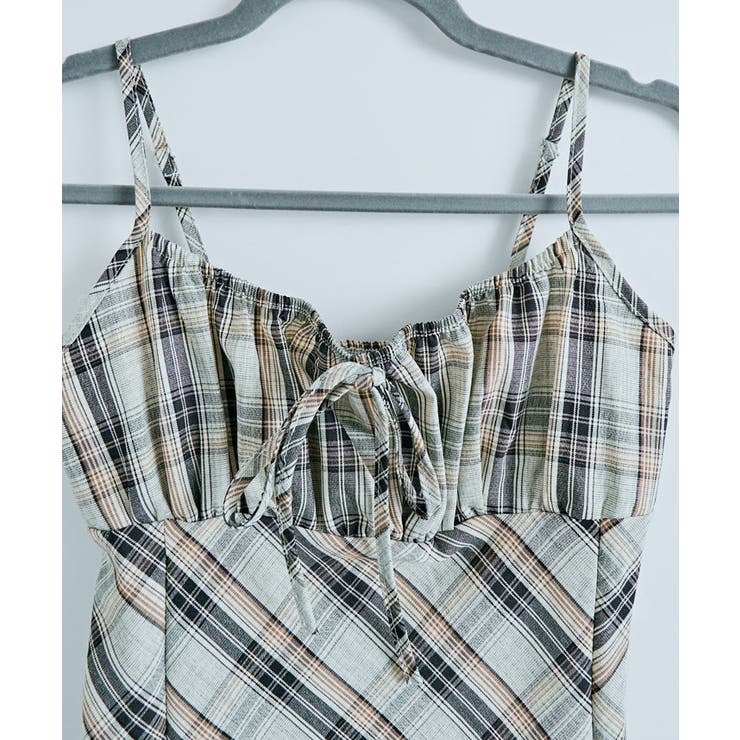 チェック柄リボンキャミワンピース ワンピース チェック柄 | kirakiraShop  | 詳細画像55 