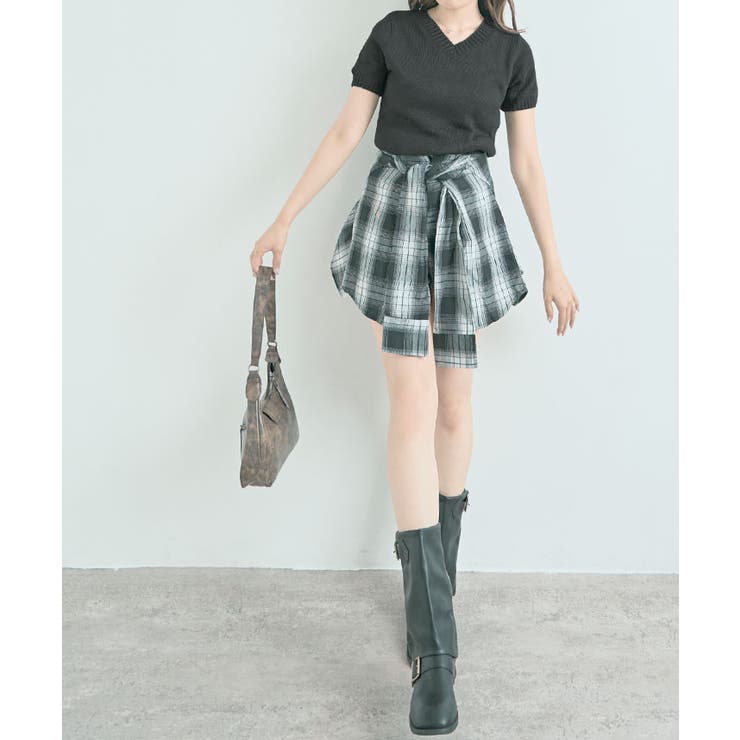 Vネックラグラン半袖ニットソー カットソー ニット | kirakiraShop  | 詳細画像40 