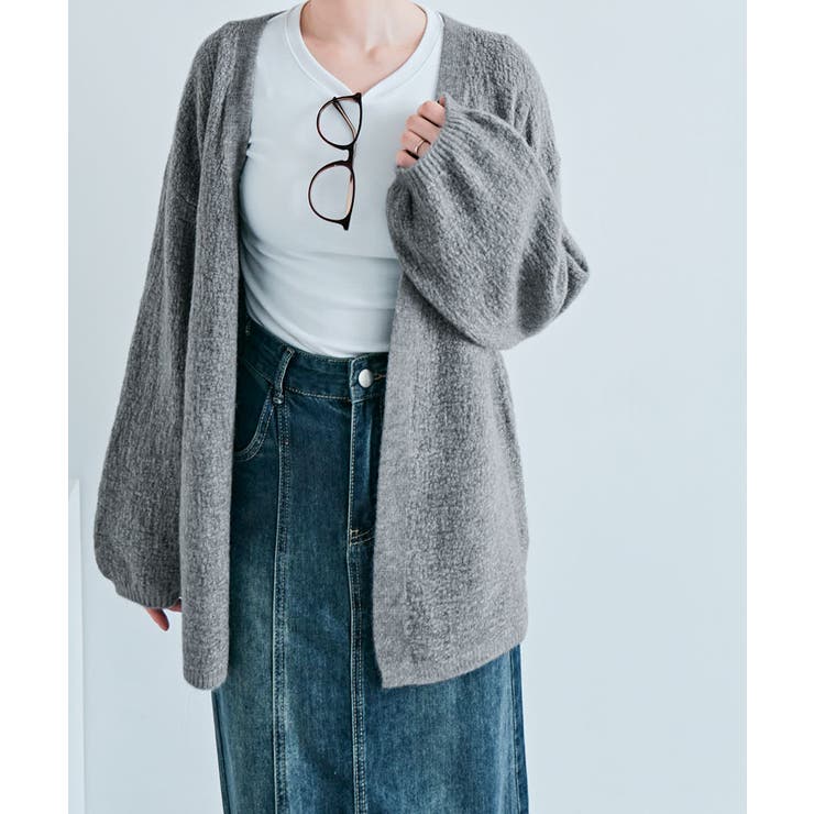 ノーボタンニットカーディガン トップス ニットカーディガン | kirakiraShop  | 詳細画像28 