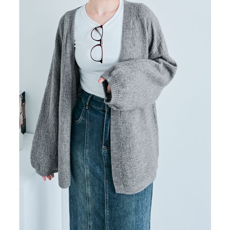 ノーボタンニットカーディガン トップス ニットカーディガン | kirakiraShop  | 詳細画像31 