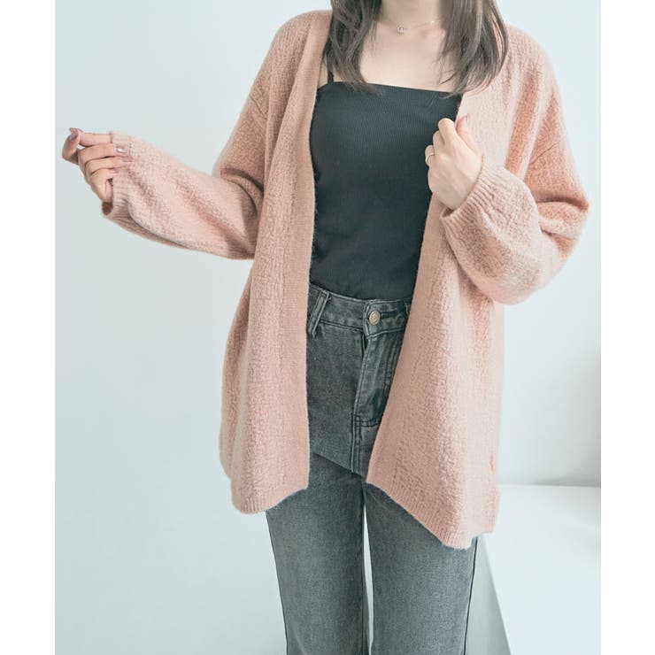 ノーボタンニットカーディガン トップス ニットカーディガン | kirakiraShop  | 詳細画像47 