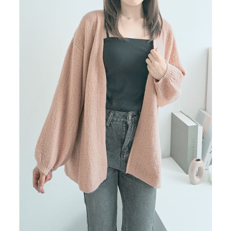 ノーボタンニットカーディガン トップス ニットカーディガン | kirakiraShop  | 詳細画像52 