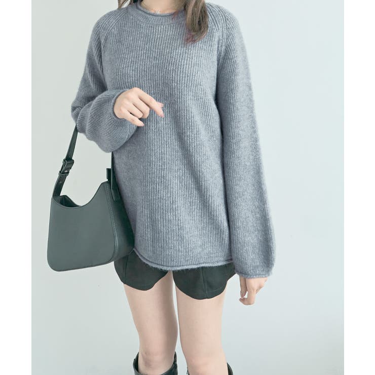 ボリューム袖ラグランニット トップス リブニット | kirakiraShop  | 詳細画像20 