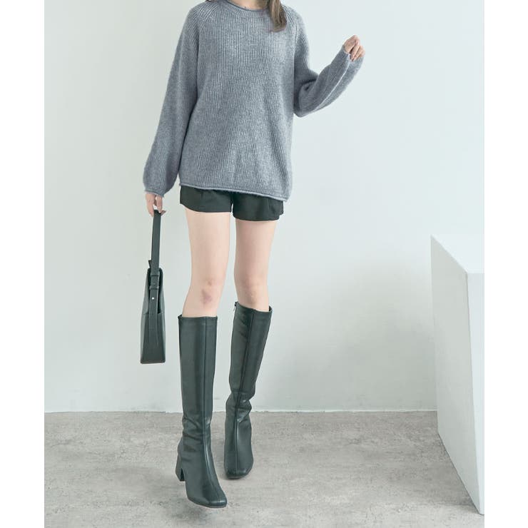 ボリューム袖ラグランニット トップス リブニット | kirakiraShop  | 詳細画像23 