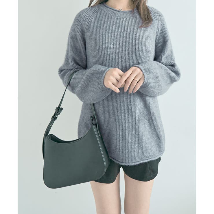 ボリューム袖ラグランニット トップス リブニット | kirakiraShop  | 詳細画像27 