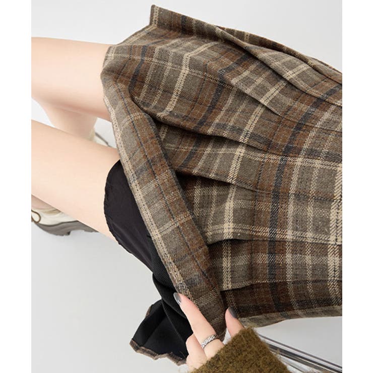 チェック柄プリーツミニスカート 3サイズ ボトムス | kirakiraShop  | 詳細画像12 