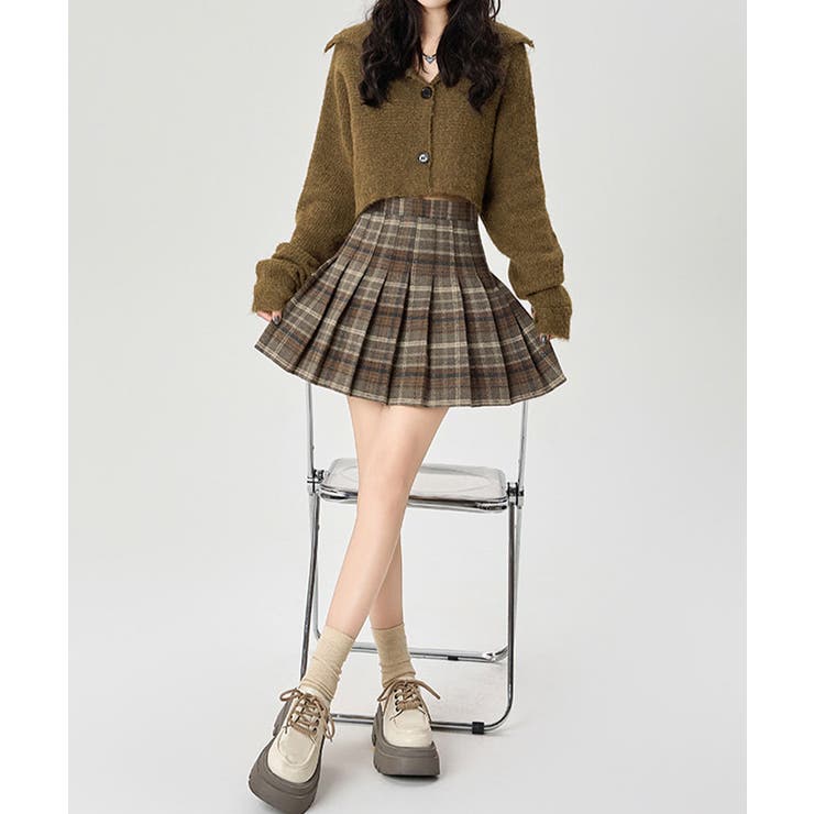 チェック柄プリーツスカート miniministore チェック柄 プリーツスカートミニスカート